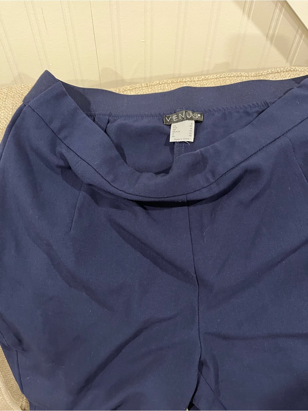 Women’s VENUS Dark Navy High-Waist Trousers and Lot